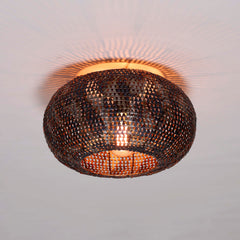Plafondlamp Armor 1 Lichts Zwart Bruin