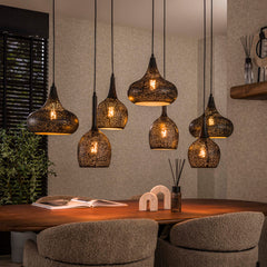 Hanglamp Zip 4 3 Lichts Artic Zwart