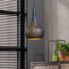 Hanglamp Punch Cone 1 Lichts | Zwart Bruin