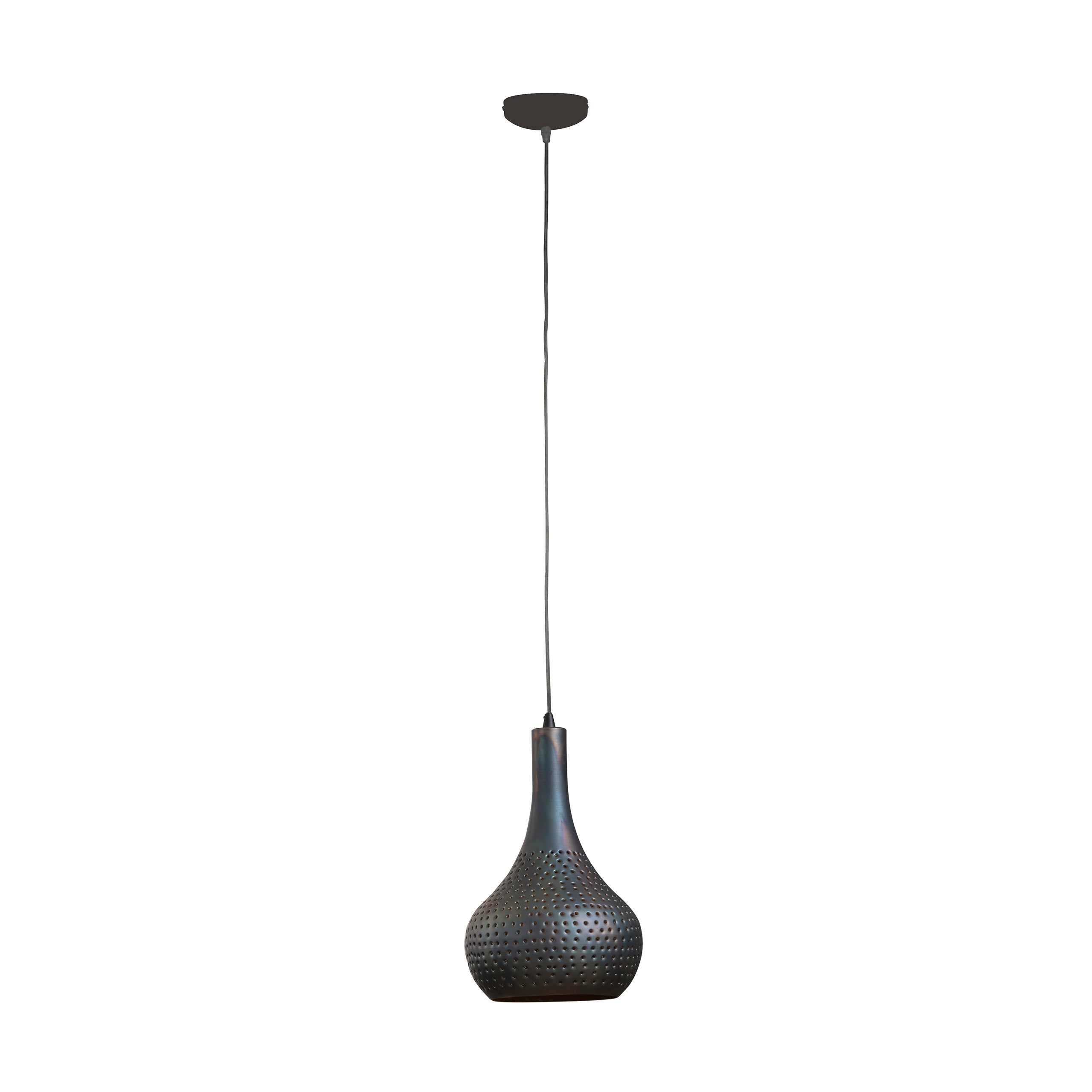 Hanglamp Punch Cone 1 Lichts | Zwart Bruin