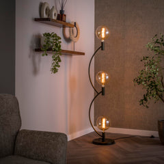 Vloerlamp Arcus 3 Lichts Sienna Bruin