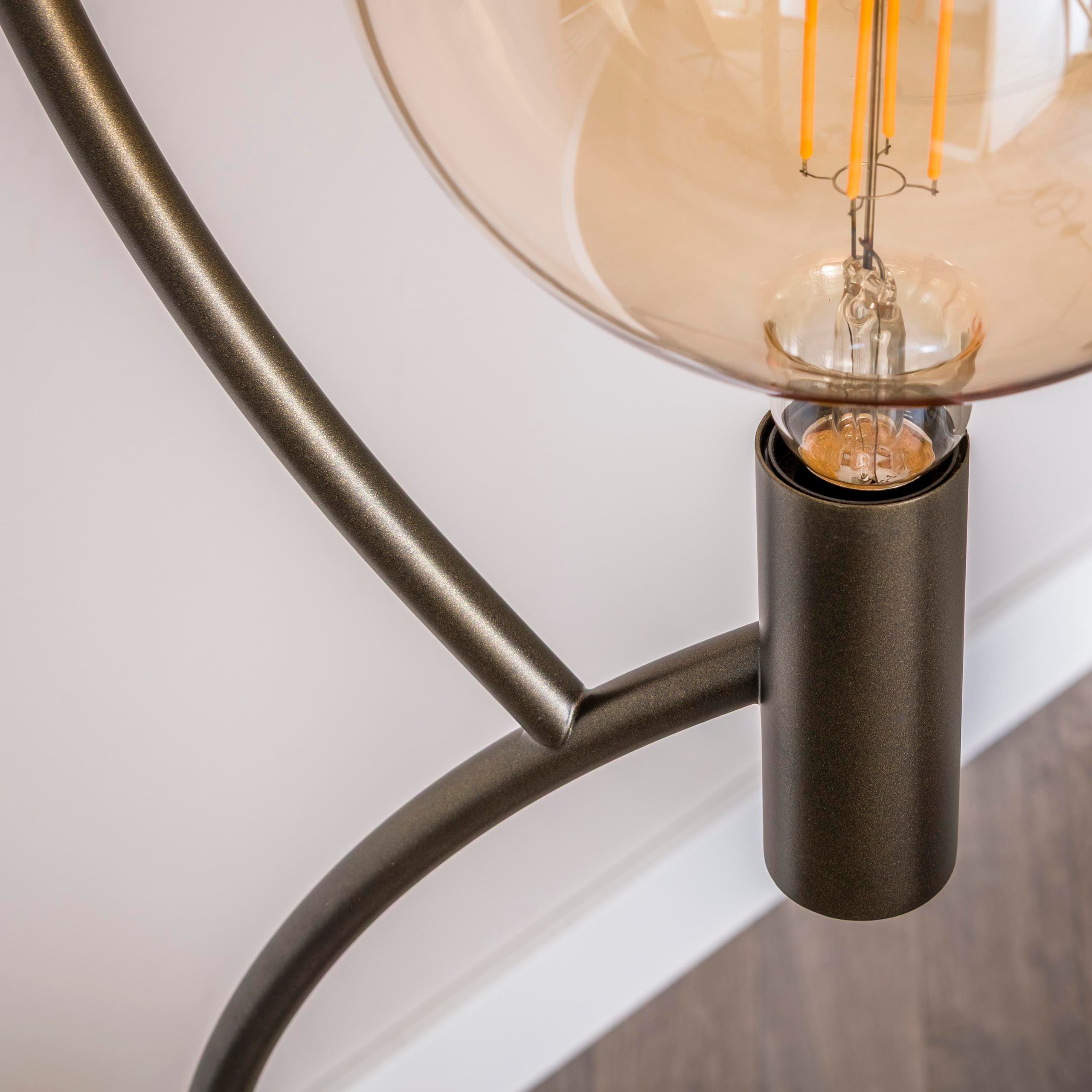 Vloerlamp Arcus 3 Lichts Sienna Bruin