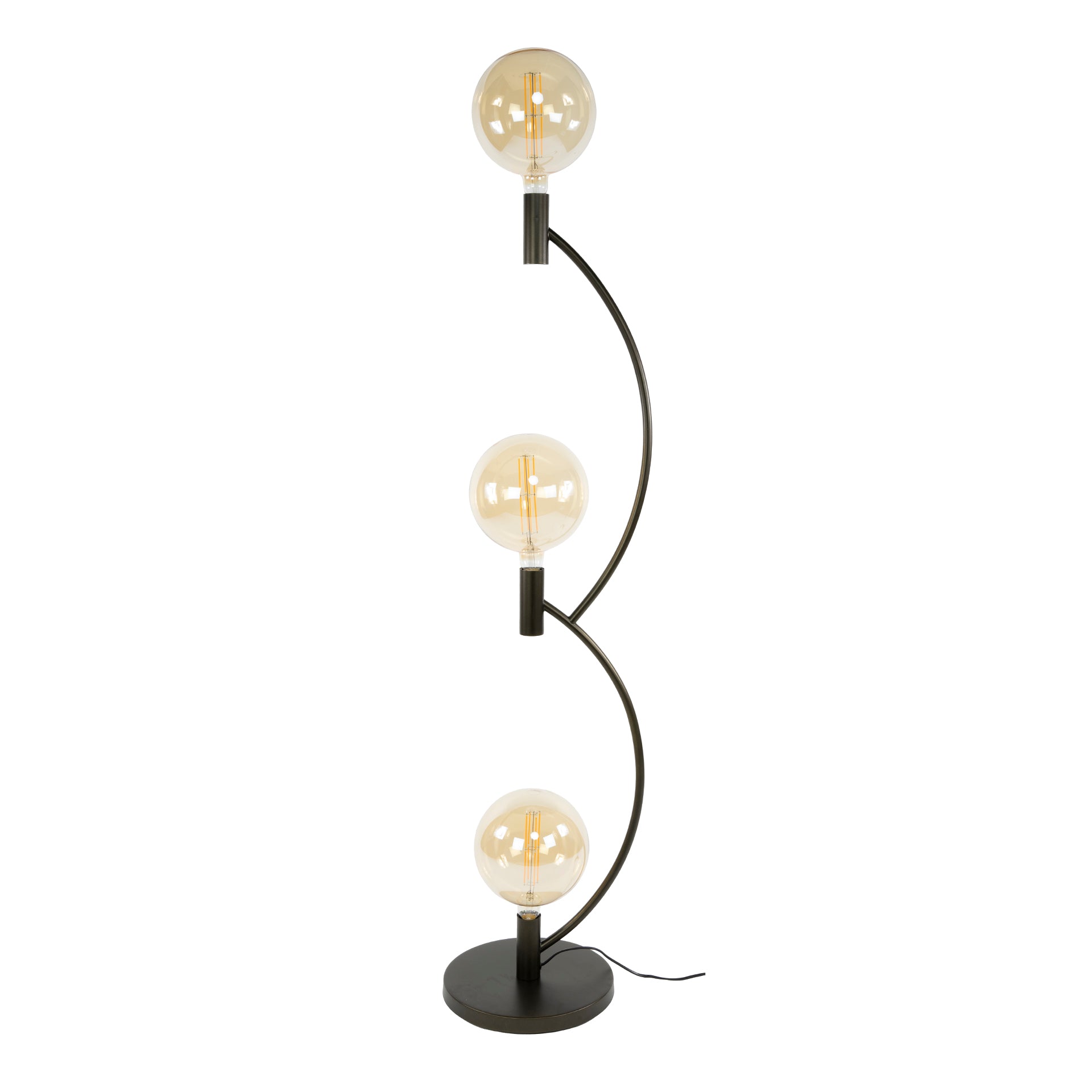 Vloerlamp Arcus 3 Lichts Sienna Bruin