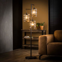 Vloerlamp Spindle 3 Lichts Slate Grey