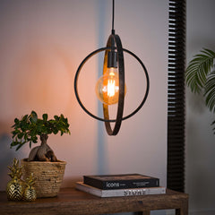 Hanglamp Turn Around 1 Lichts Charcoal
