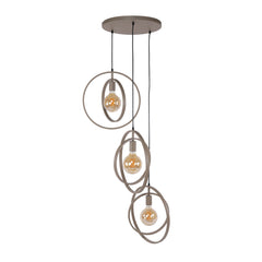 Hanglamp Turn Around Getrapt 3 Lichts Beige
