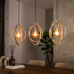 Hanglamp Turn Around 3 Lichts Beige