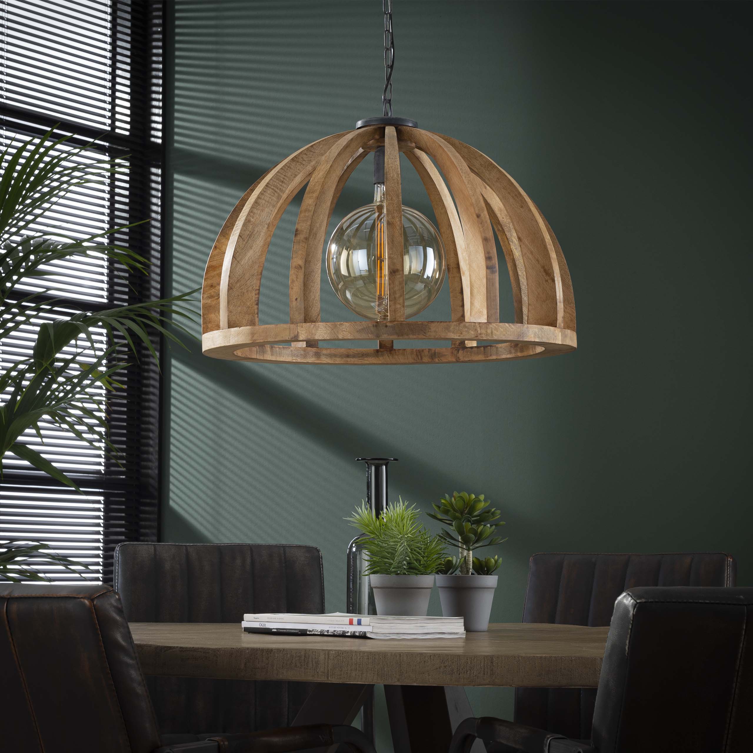 Hanglamp Orba 1 Lichts O60Cm Massief Mango