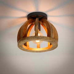 Plafondlamp Orba 1 Lichts Massief Mango