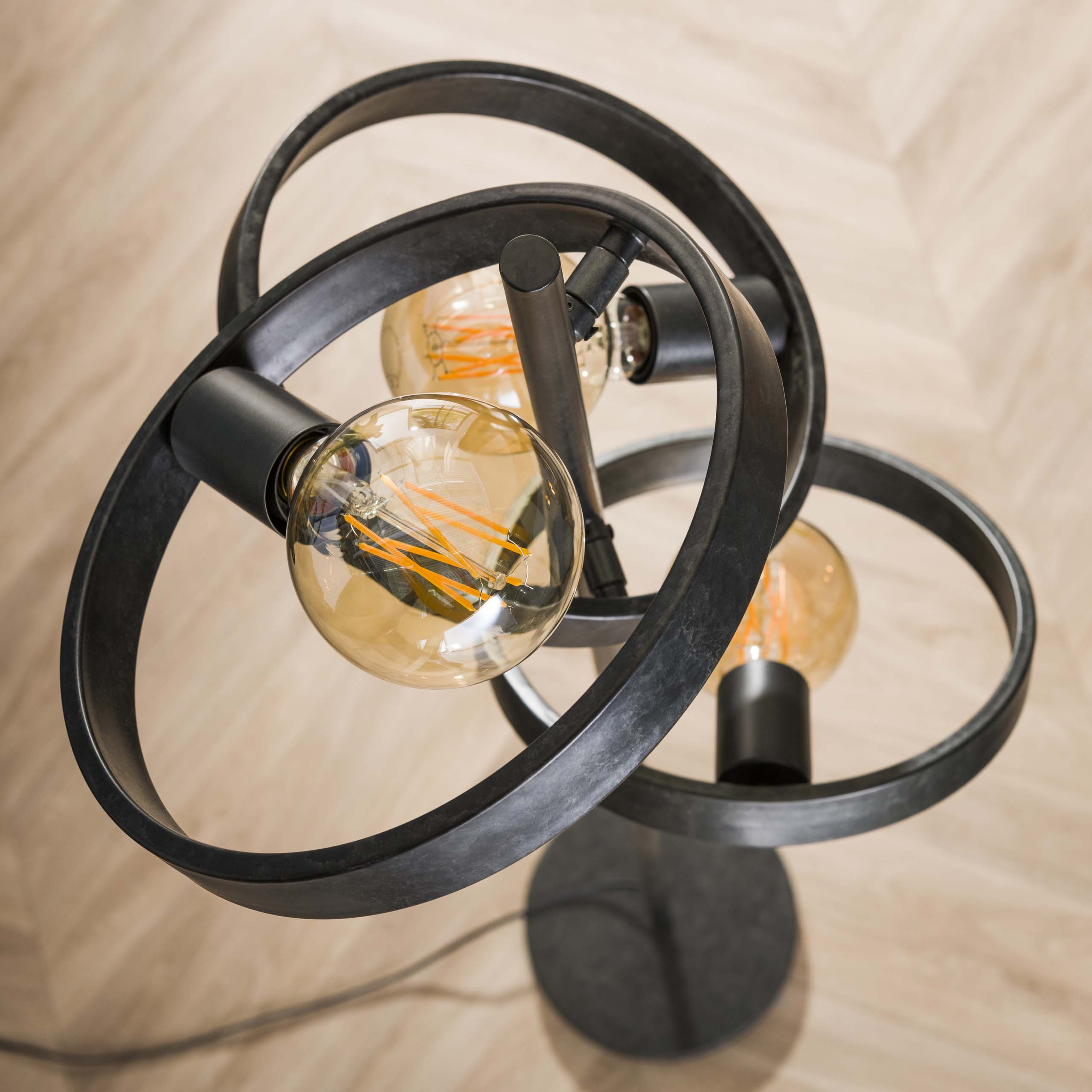 Vloerlamp Hover 3 Lichts Charcoal