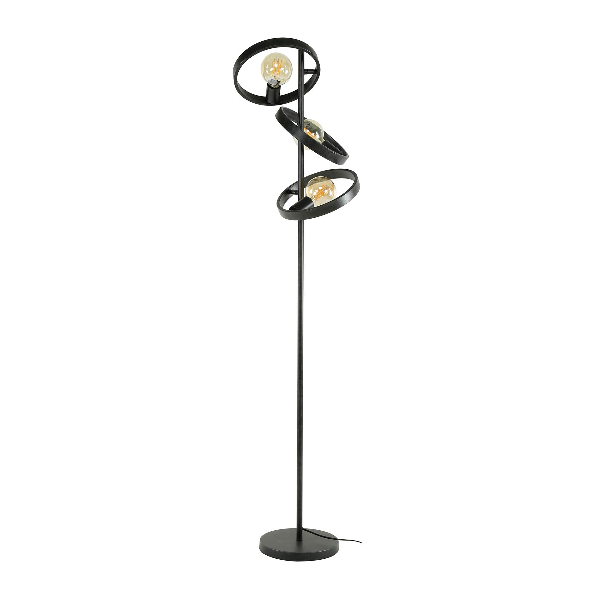 Vloerlamp Hover 3 Lichts Charcoal