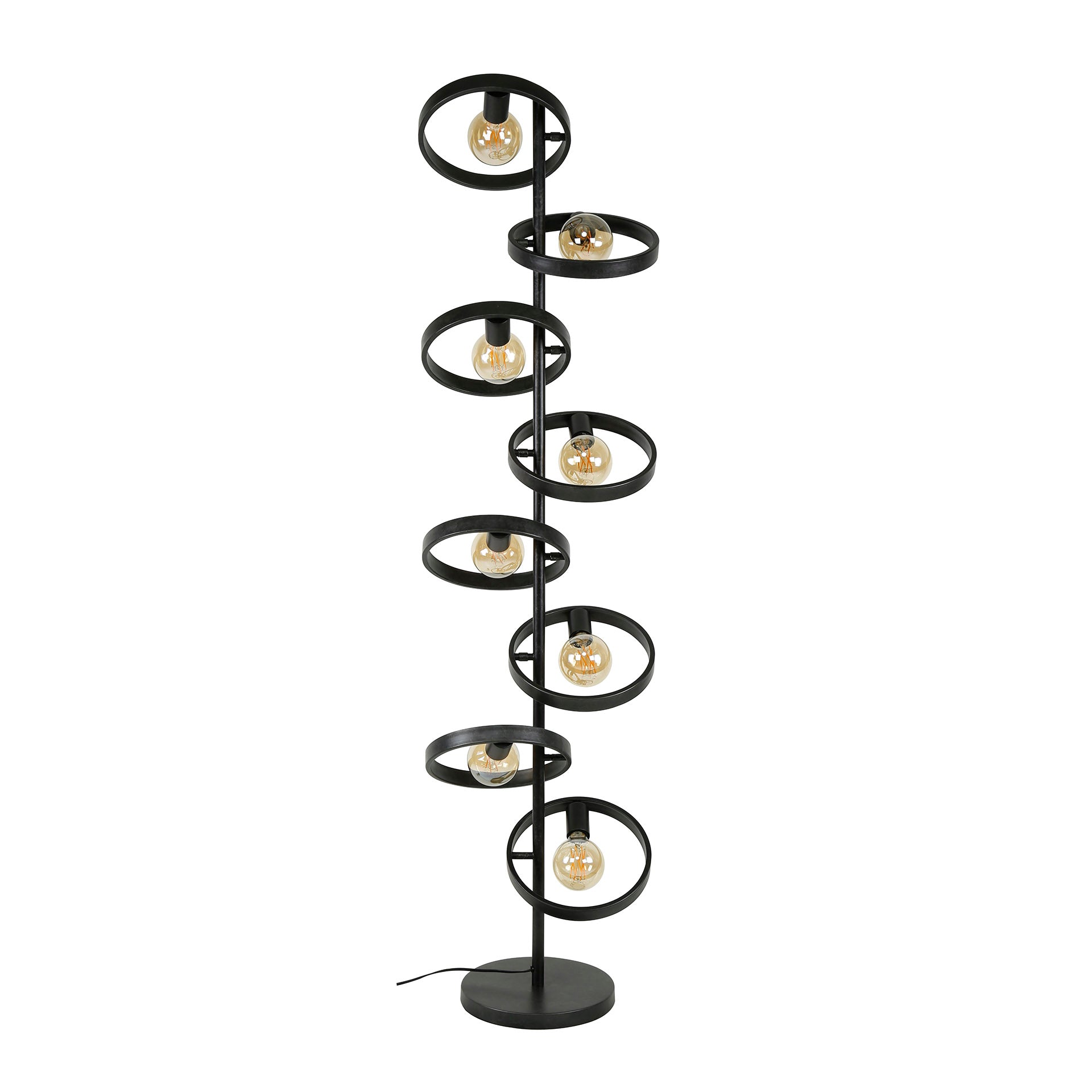 Vloerlamp Hover 8 Lichts Charcoal
