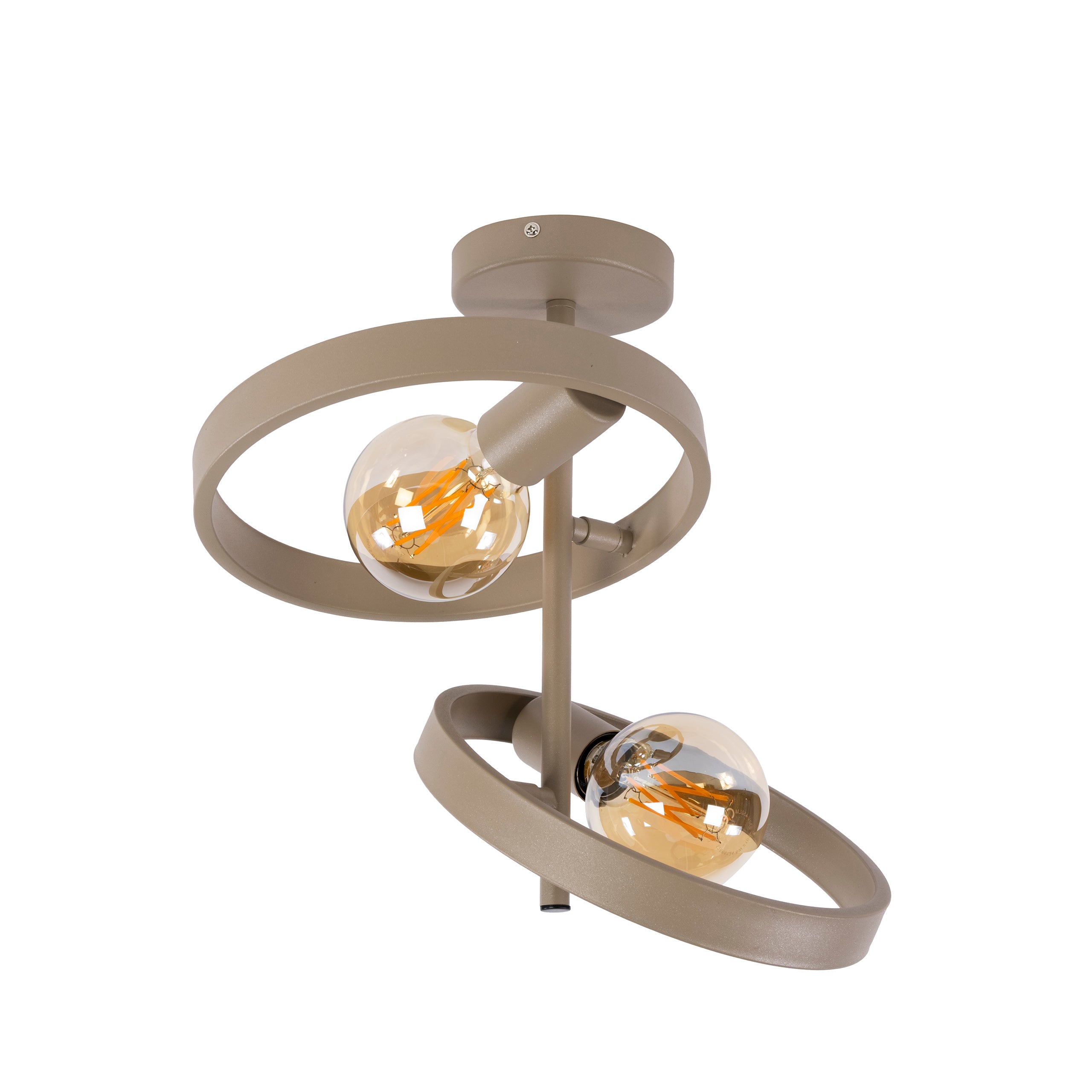 Plafondlamp Hover 2 Lichts Beige