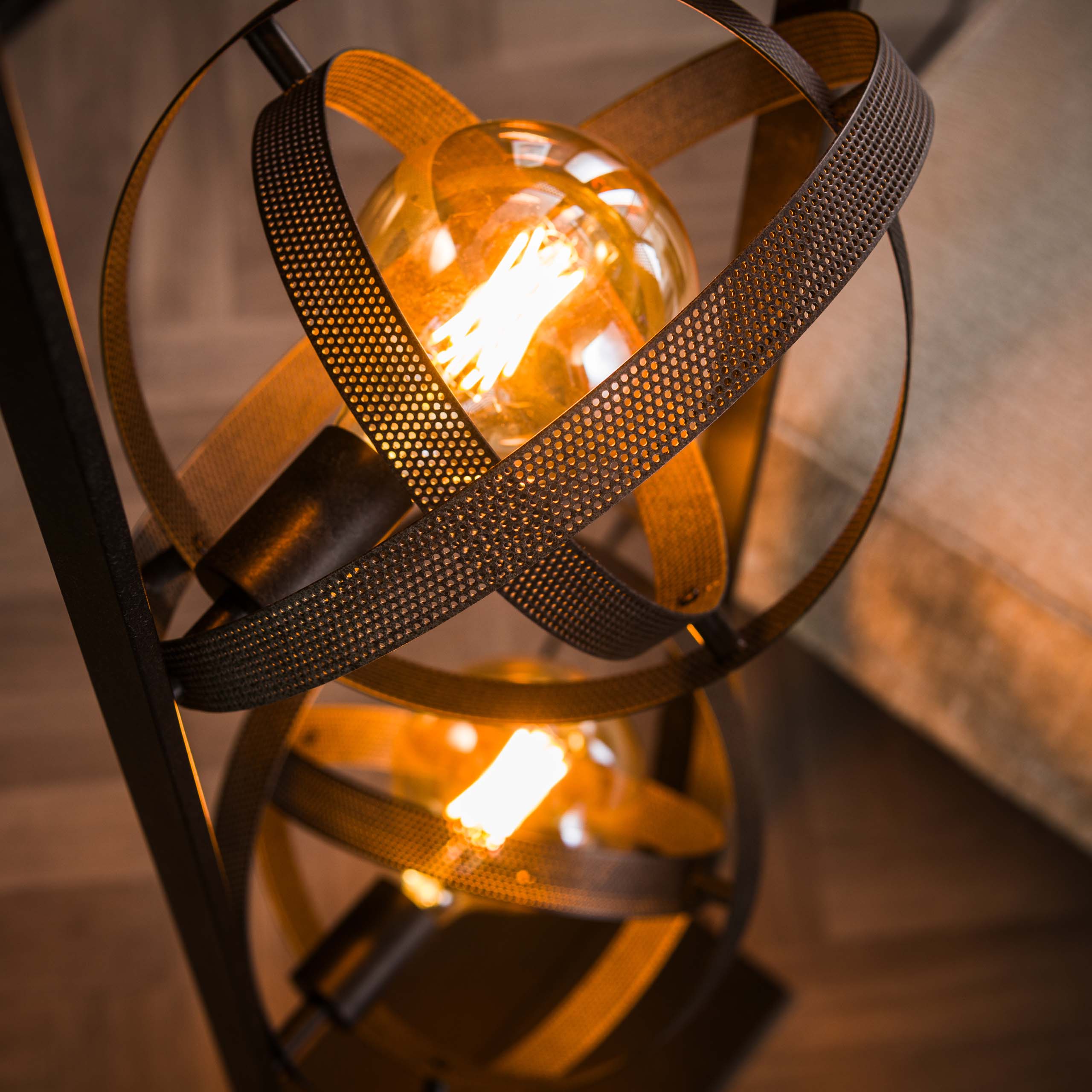 Vloerlamp Cosmos 3 Lichts Artic Zwart