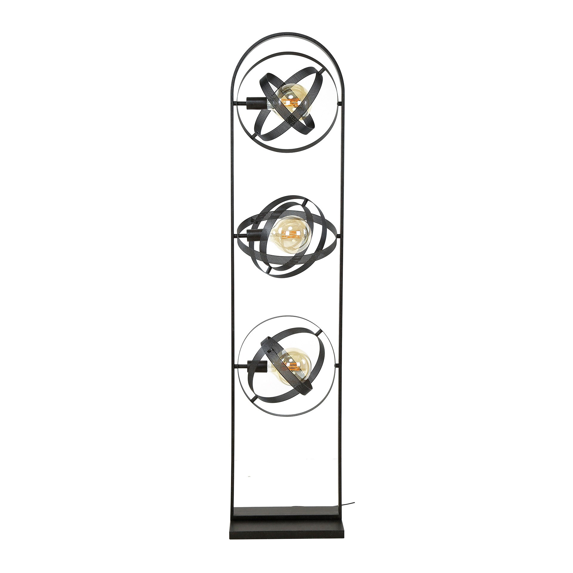 Vloerlamp Cosmos 3 Lichts Artic Zwart