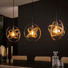 Hanglamp Cosmos 3 Lichts Artic Zwart