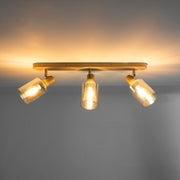 Plafondlamp Sepiora 3-lichts / Beige
