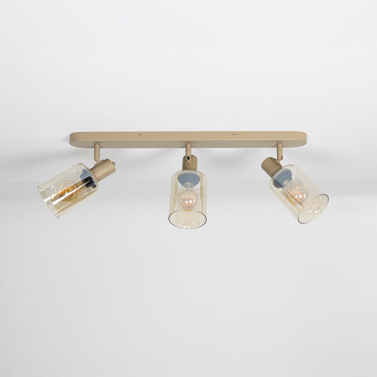 Plafondlamp Sepiora 3-lichts / Beige