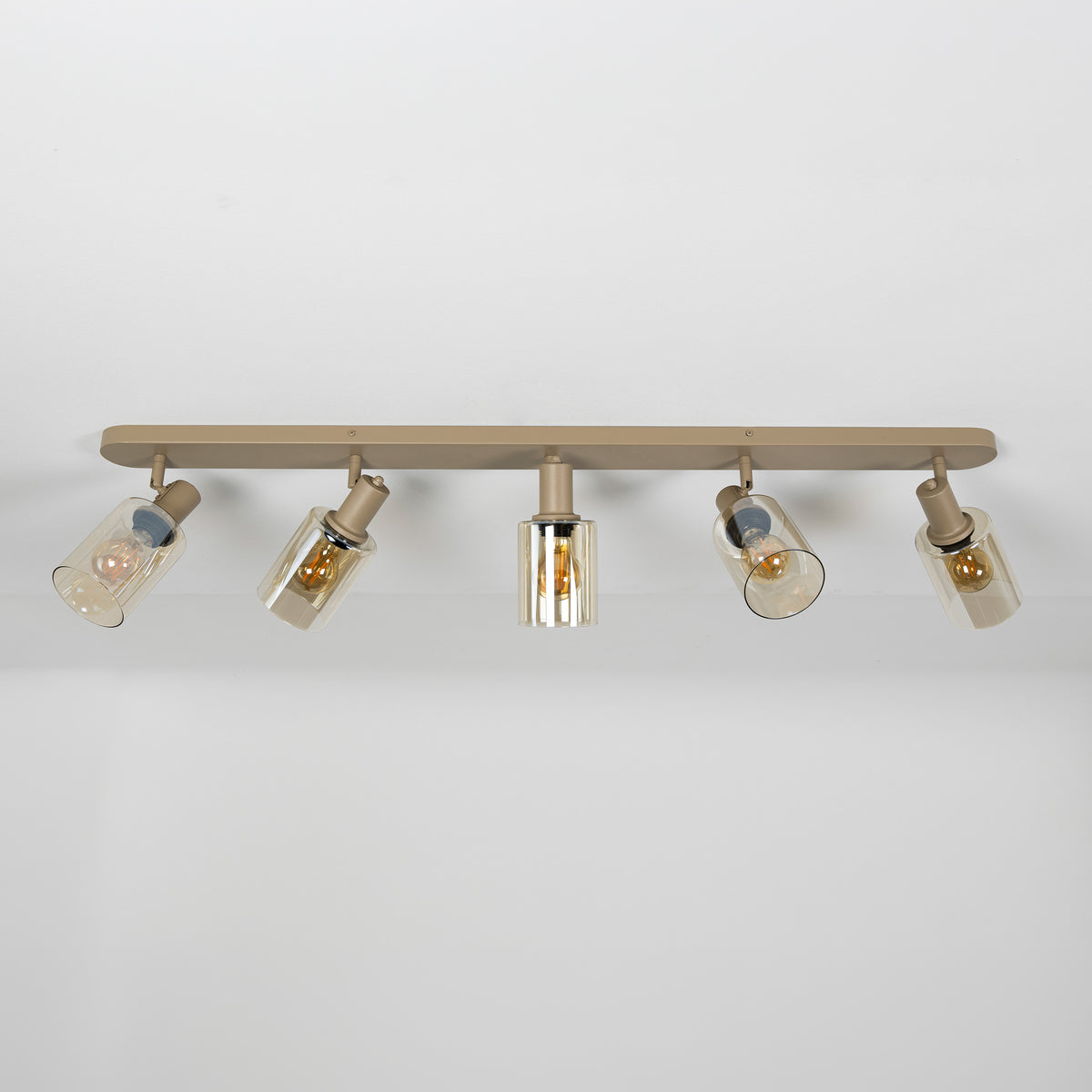 Plafondlamp Sepiora 5-lichts / Beige
