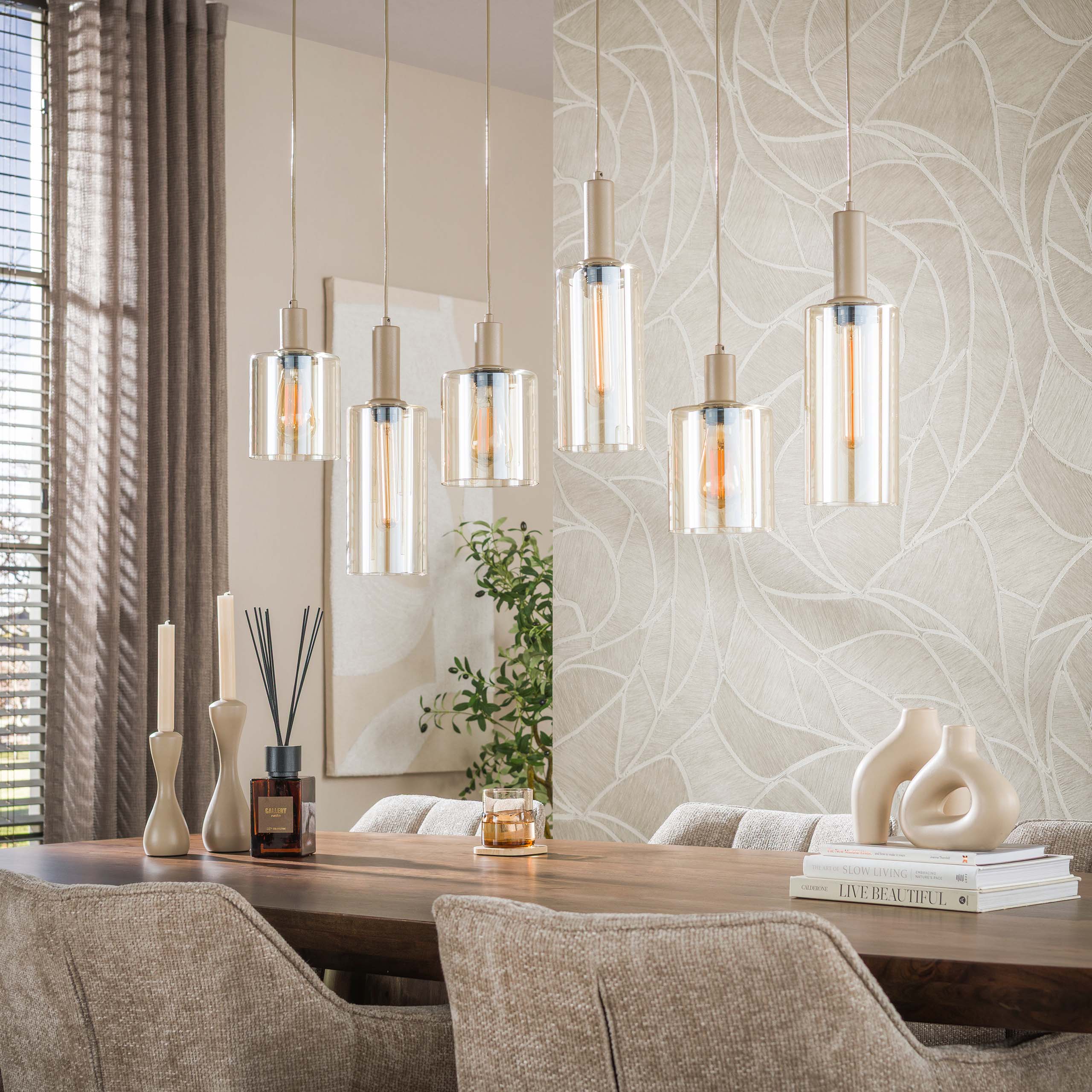 Hanglamp Sepiora 6-lichts / Beige
