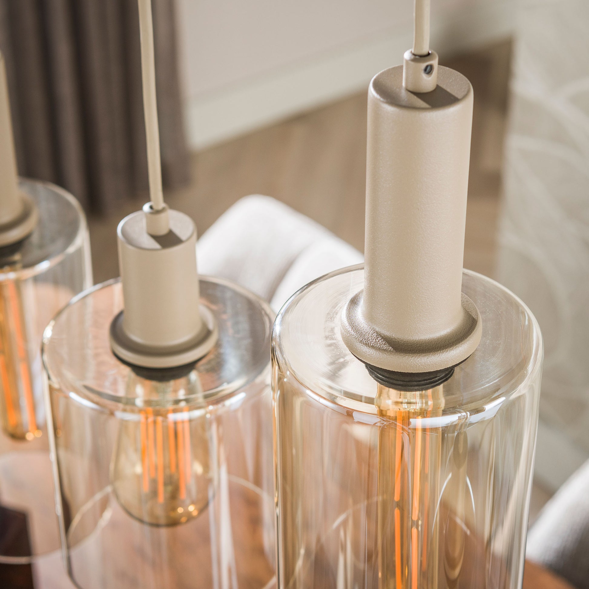 Hanglamp Sepiora 6-lichts / Beige