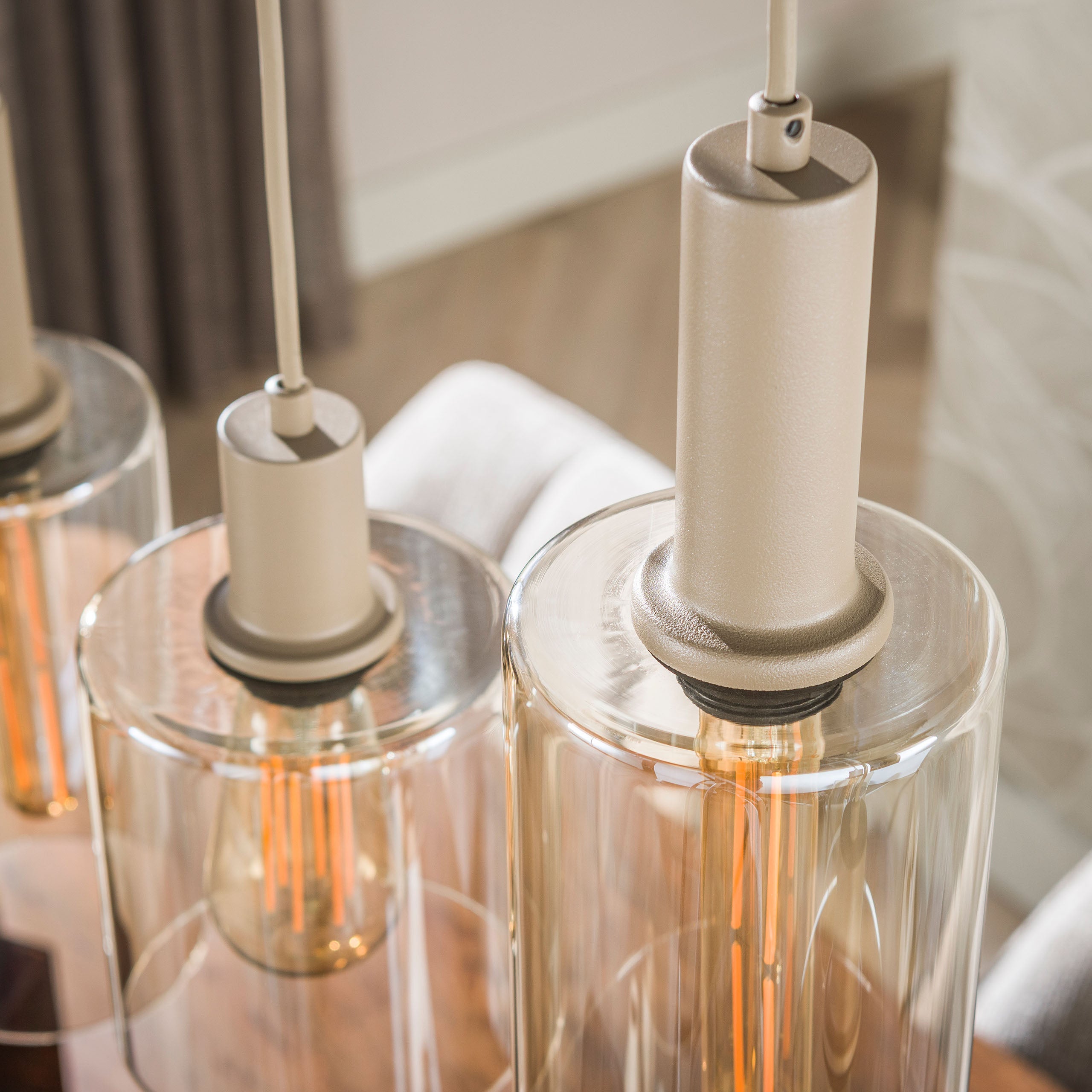 Hanglamp Sepiora 6-lichts / Beige