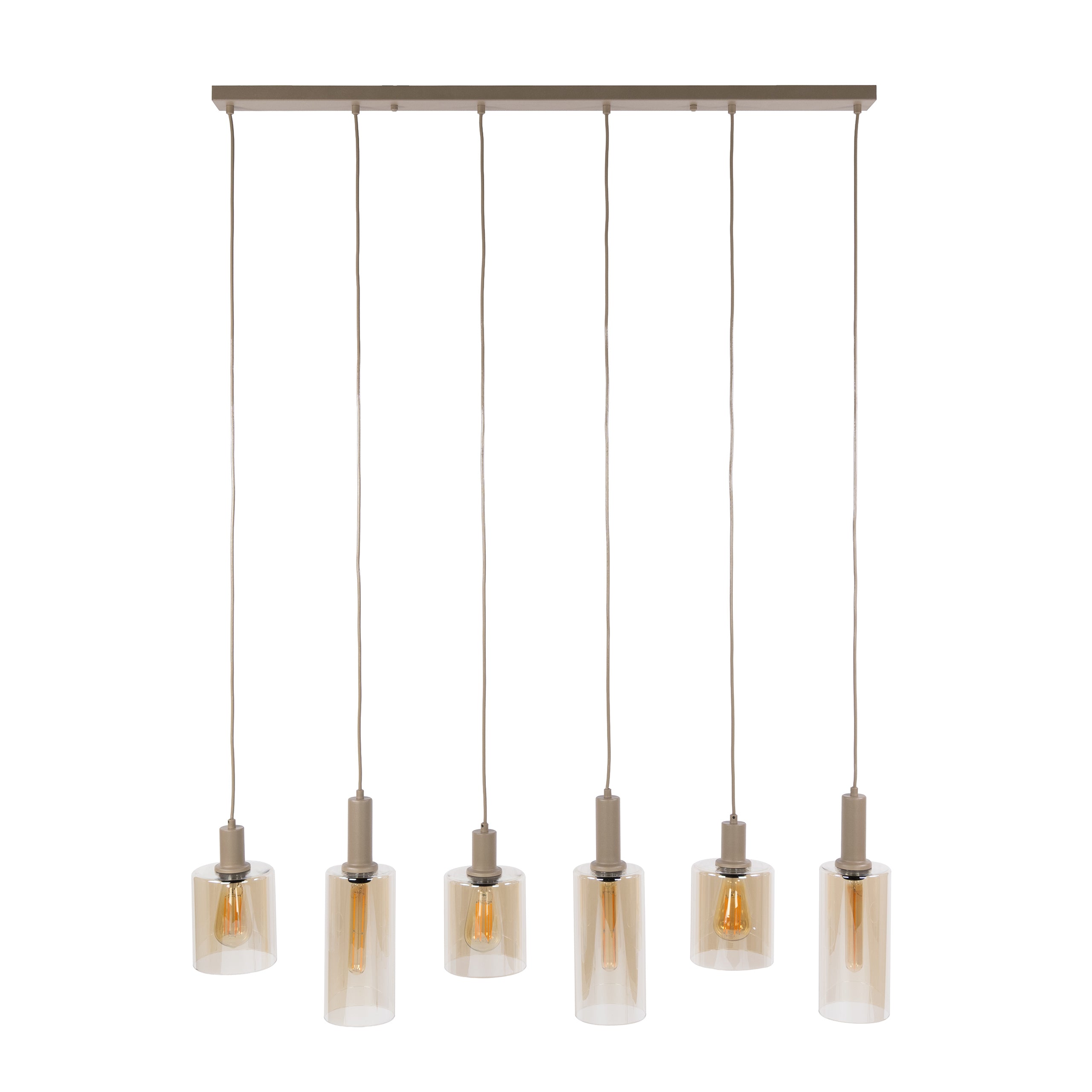 Hanglamp Sepiora 6-lichts / Beige