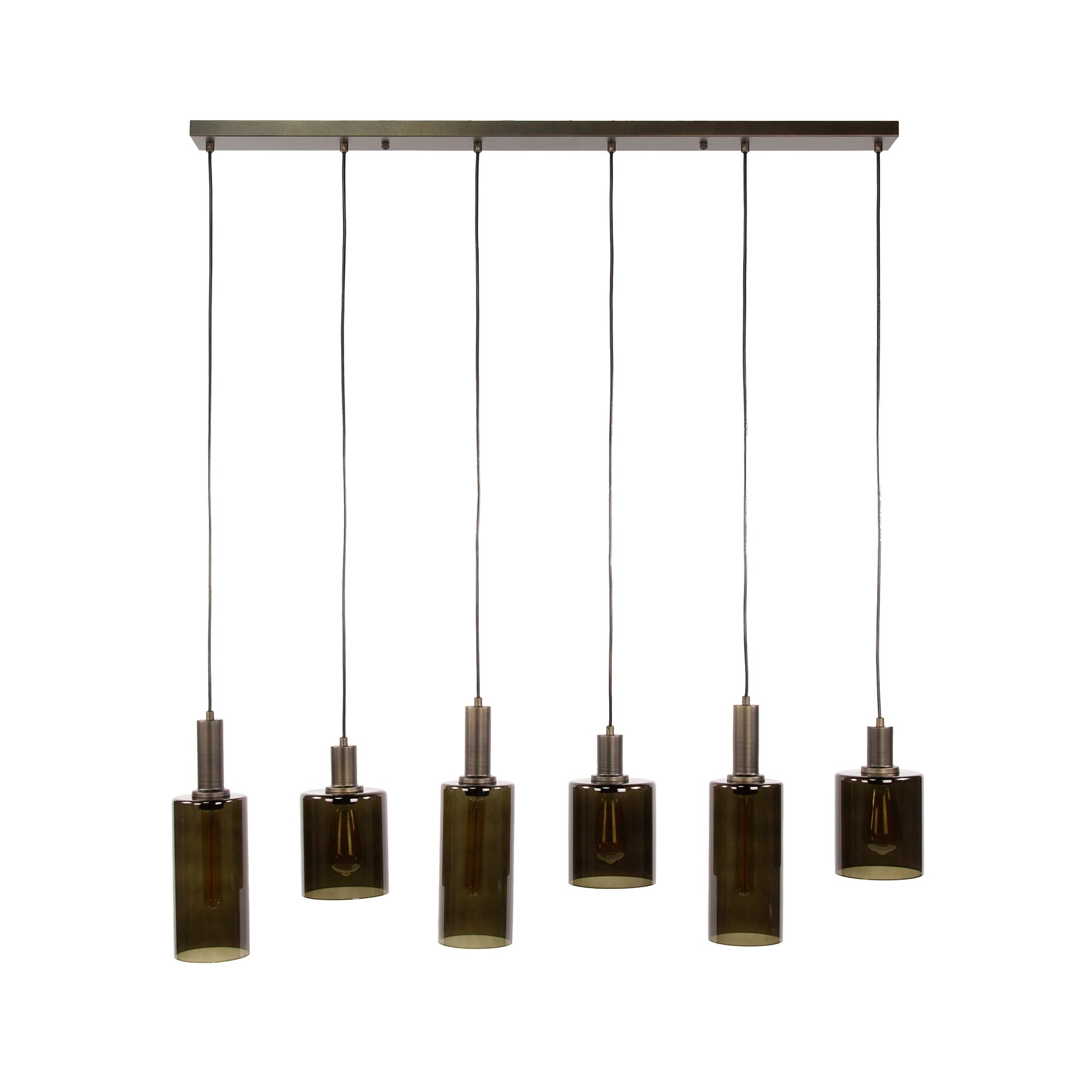 Hanglamp Sepiora 6-lichts / Sienna bruin