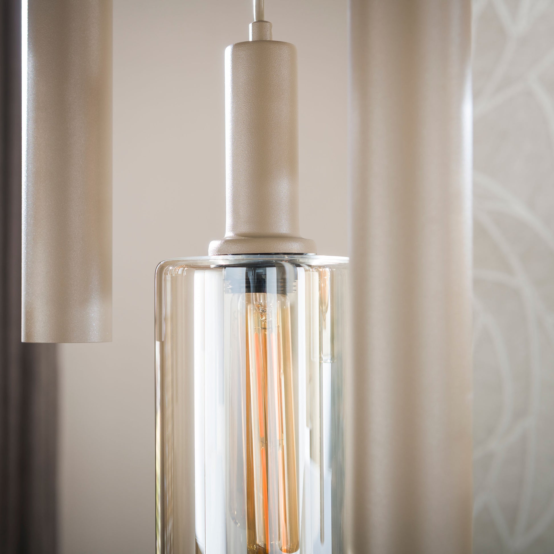 Hanglamp Sepiora 5+4-lichts / Beige