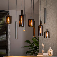 Hanglamp Sepiora 5 4 Lichts Sienna Bruin