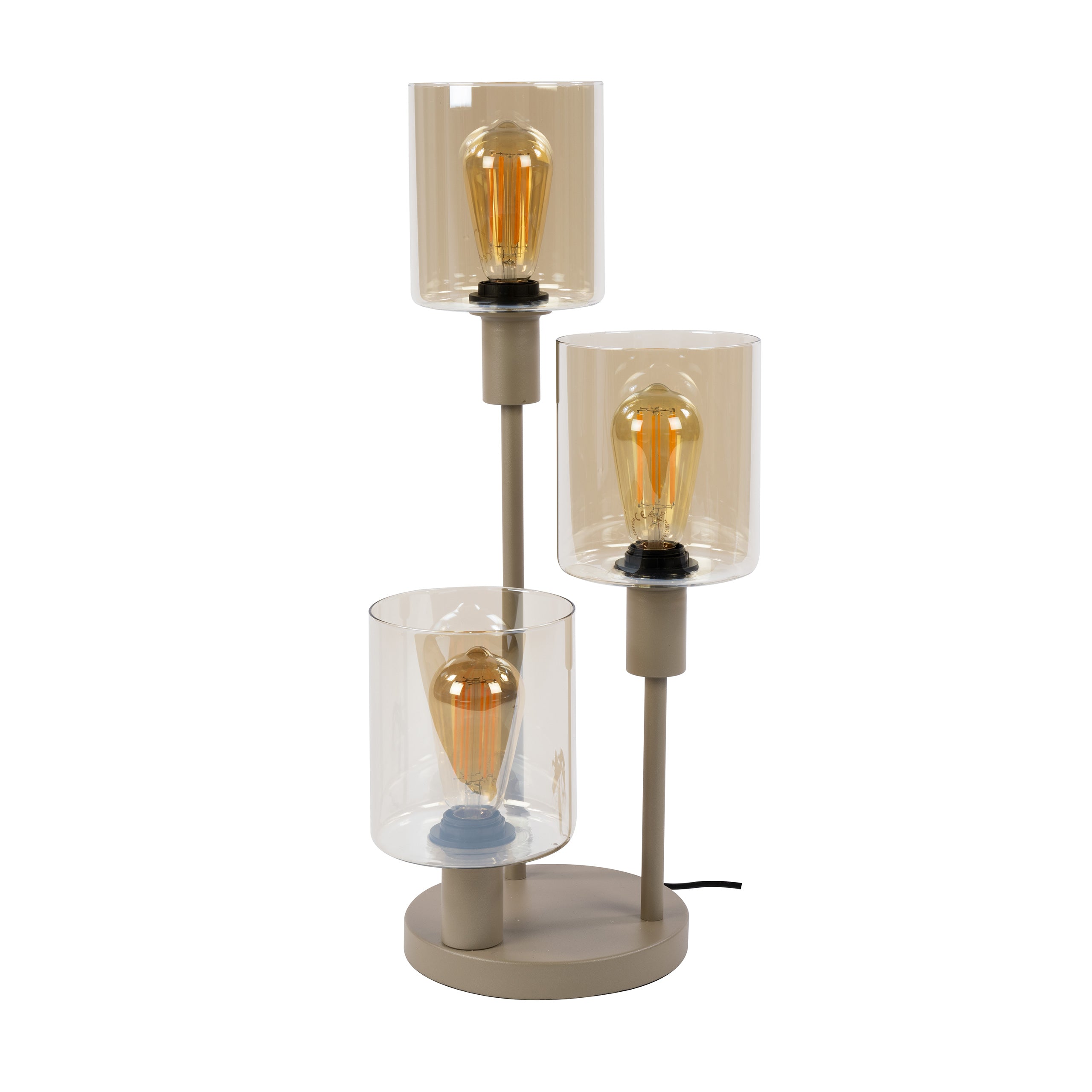 Tafellamp Sepiora 3-lichts / Beige