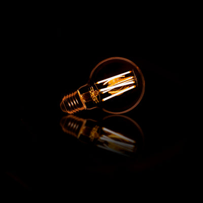 Lichtbron Led G70 Filament Bol O7Cm Amber Glas