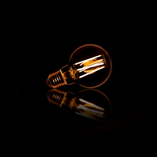 Lichtbron Led G70 Filament Bol O7Cm Amber Glas