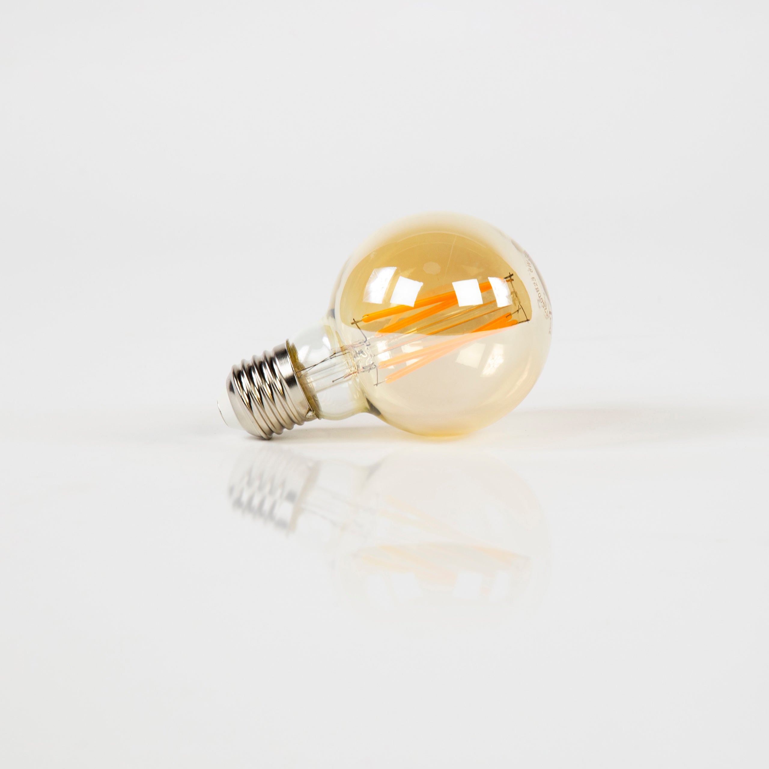 Lichtbron Led G70 Filament Bol O7Cm Amber Glas