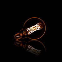 Lichtbron Led G95 Filament Bol O9 5Cm Amber Glas
