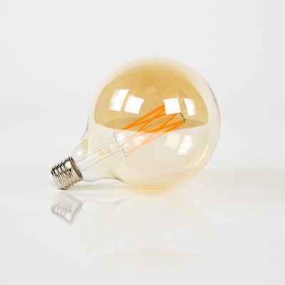 Lichtbron Led G125 Filament Bol O12 5Cm Amber Glas