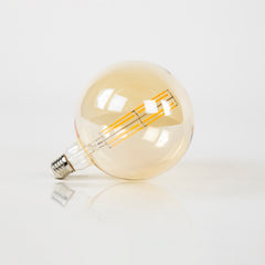 Lichtbron Led G150 Filament Bol O15Cm Amber Glas