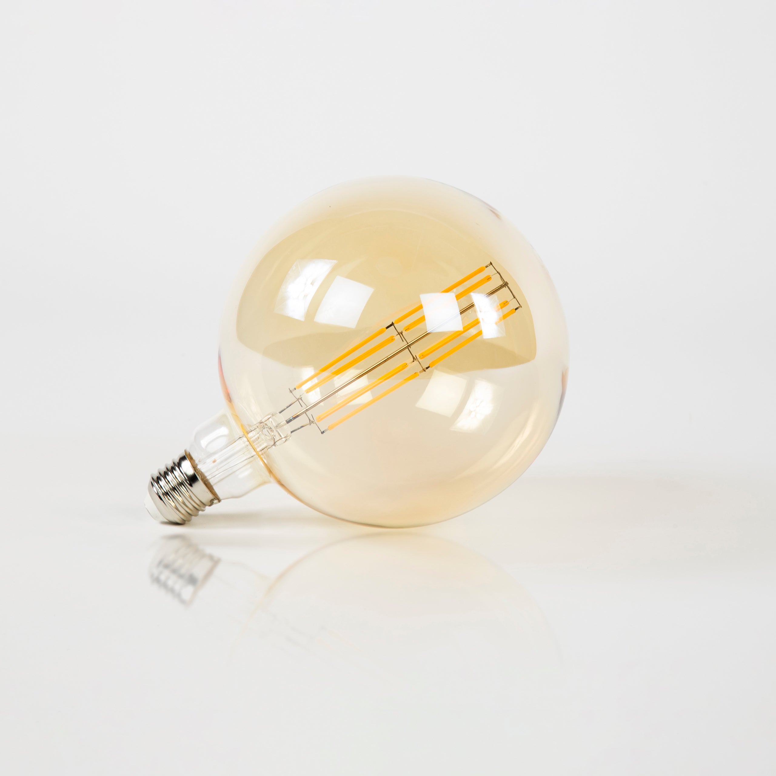 Lichtbron Led G150 Filament Bol O15Cm Amber Glas