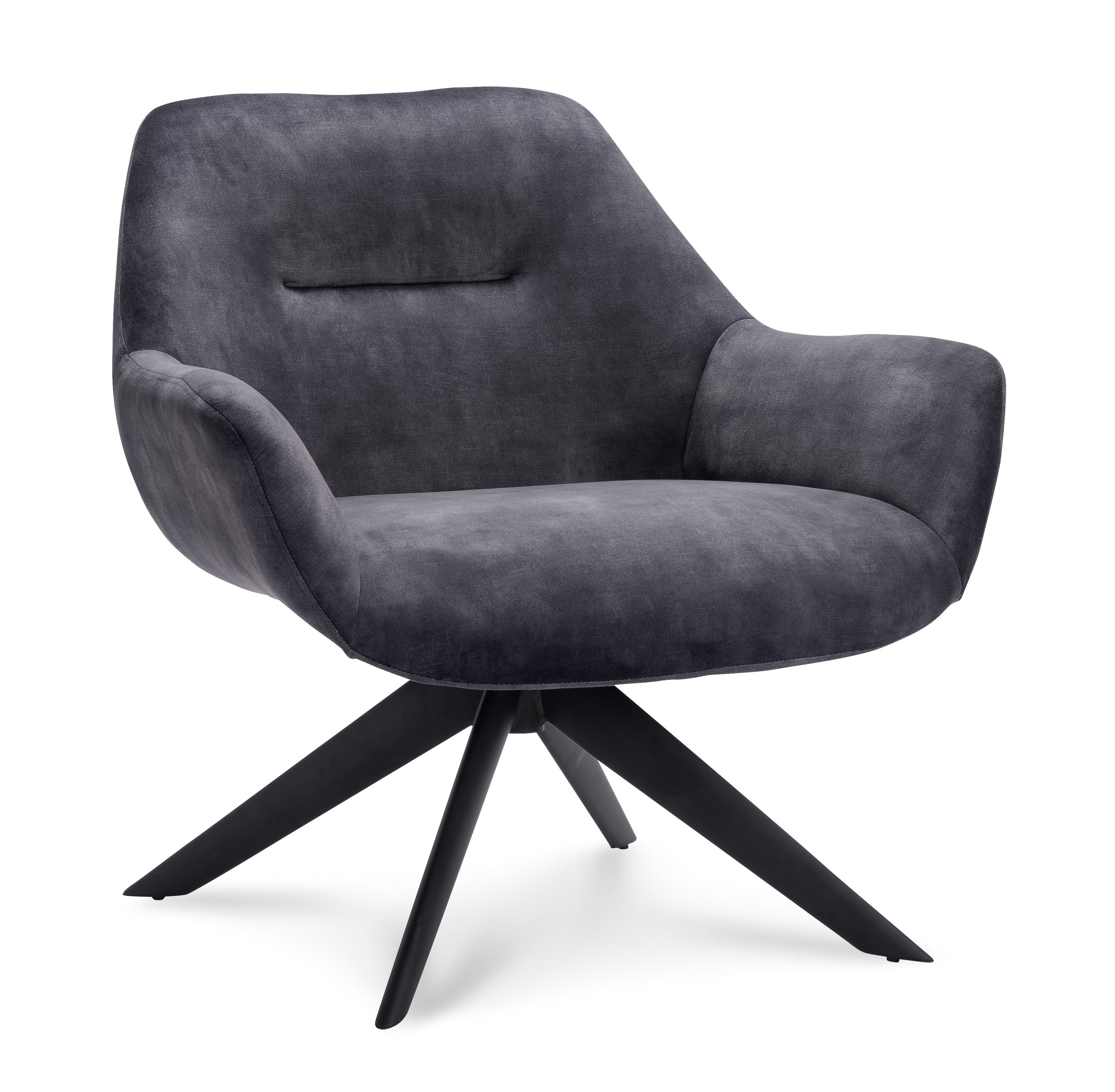 Fauteuil Vegas Stof Adore Anthracite Leg Black