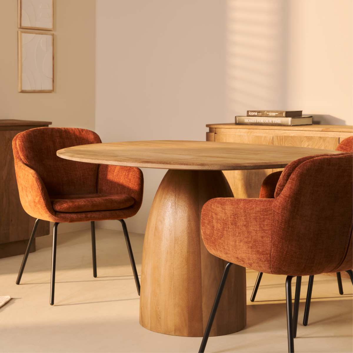 Eettafel Bora - Ø 140 cm Naturel