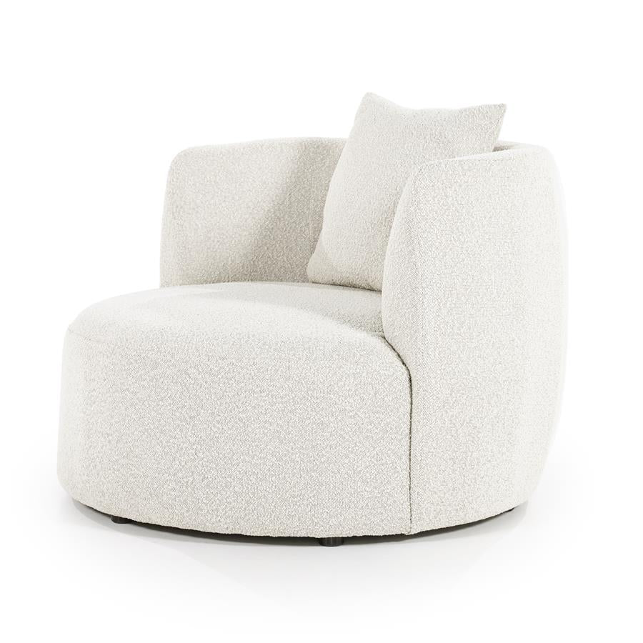 Fauteuil Louis met kussen - beige Spark
