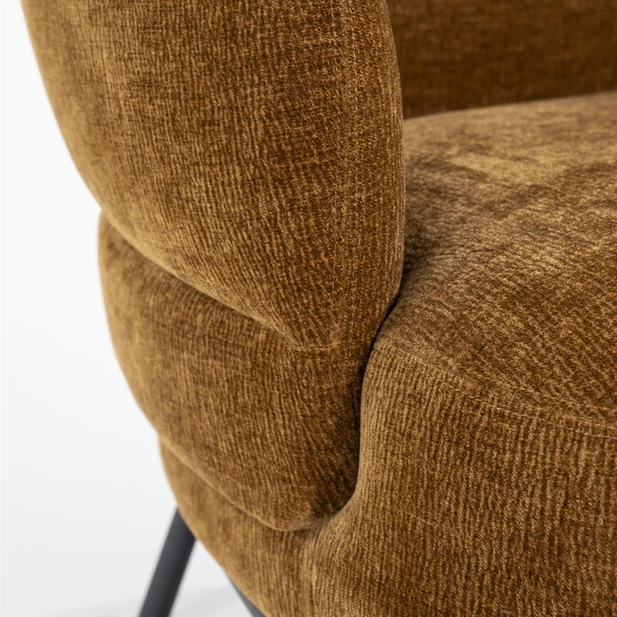 Fauteuil David - mosterd Safari