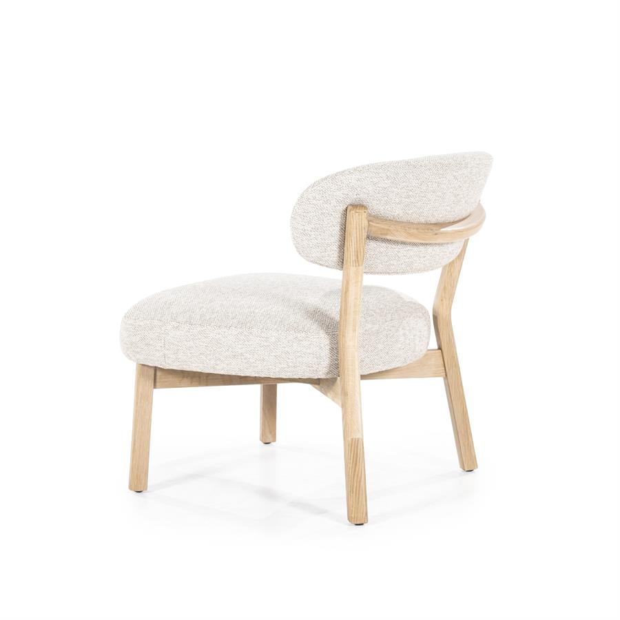 Fauteuil Mikky naturel - taupe Moon