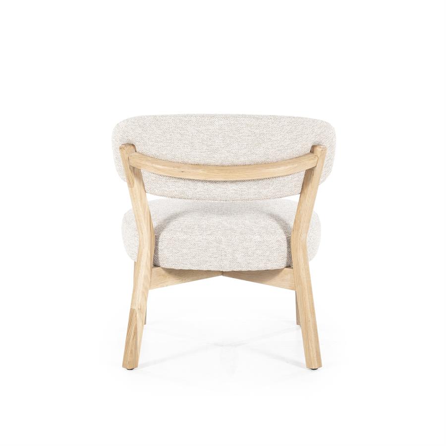 Fauteuil Mikky naturel - taupe Moon