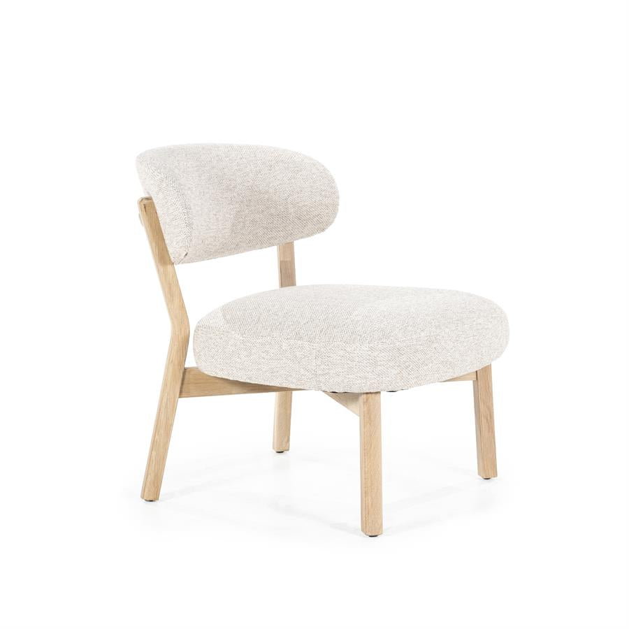 Fauteuil Mikky naturel - taupe Moon