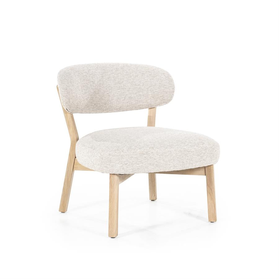 Fauteuil Mikky naturel - taupe Moon