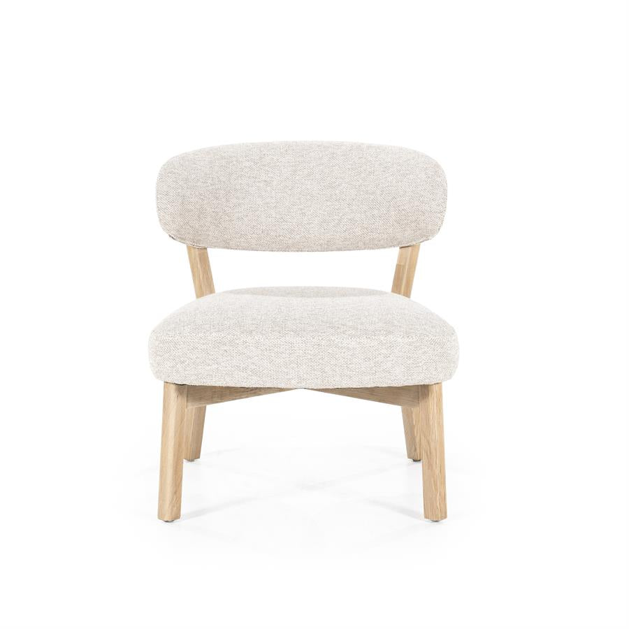 Fauteuil Mikky naturel - taupe Moon