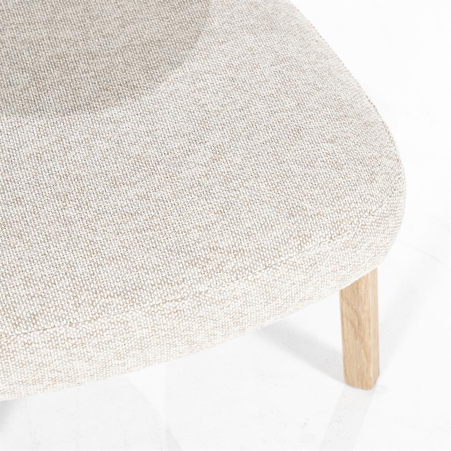 Fauteuil Mikky naturel - taupe Moon