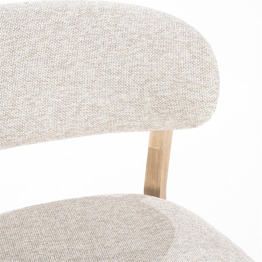 Fauteuil Mikky naturel - taupe Moon