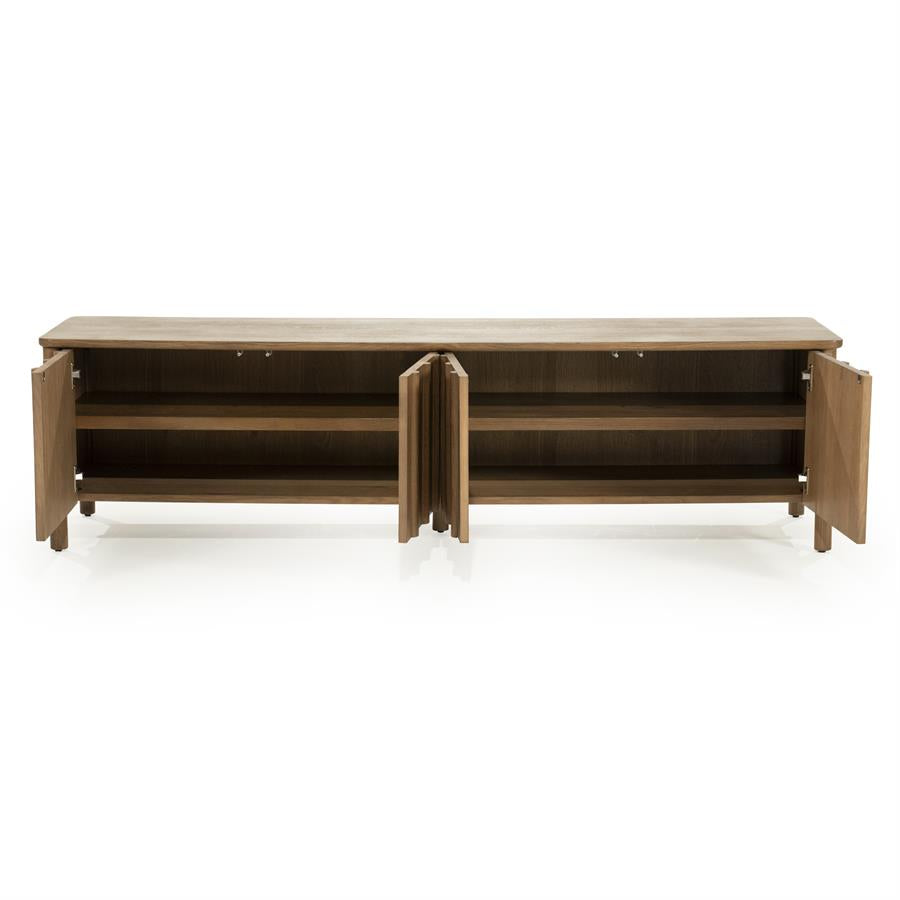 TV meubel Jake 4 drs. - bruin